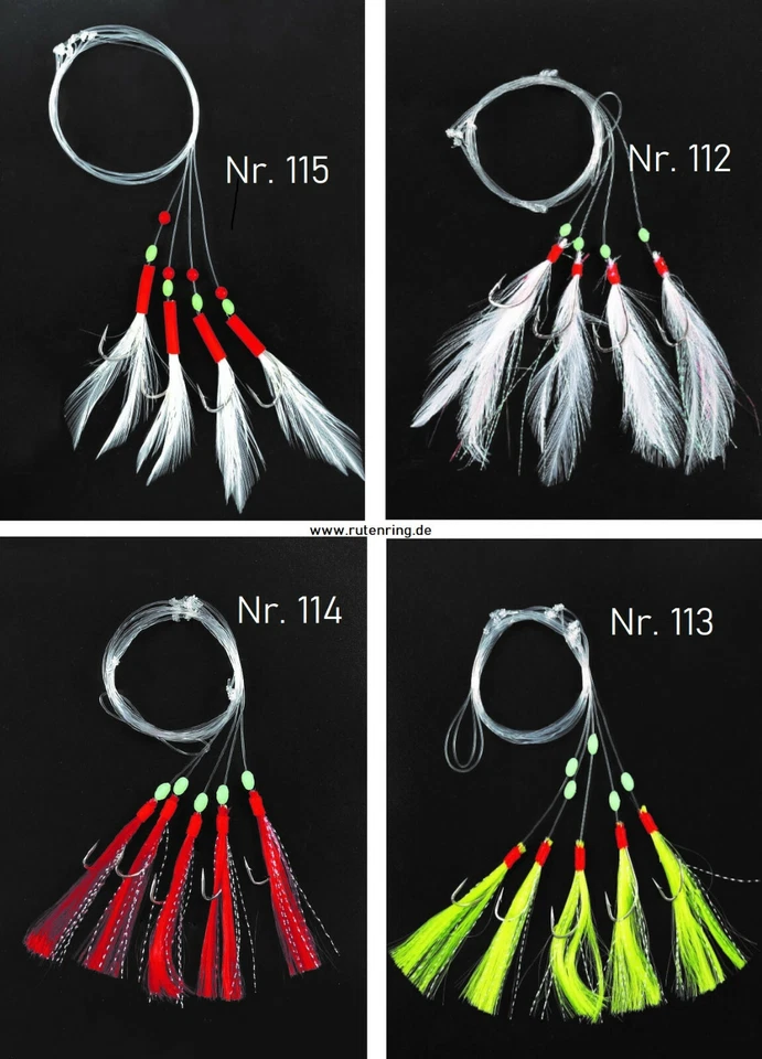 Makrelenpaternoster Makrelensystem Makrelenvorfach Meeresvorfach Köhlervorfach - Bild 1 von 1