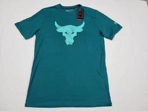 Project Rock Under Armour The Rock Mens Brahma Bull Shirt 1361733-449 Pine Green - Picture 1 of 10