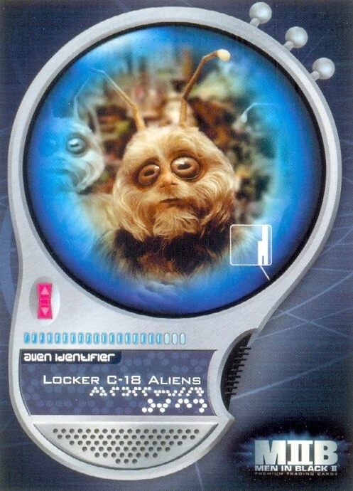 2002 Inkworks  Men in Black II Movie Card 72 " Locker C-18 Aliens " - Image 1 of 1