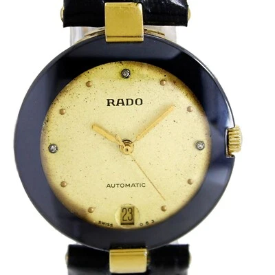 Reloj unisex RADO automático fecha 629.3237.2 diamante esfera brillante pantalla trasera Foto 1 de 4