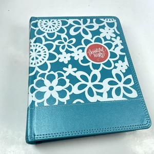NIV, Beautiful Word Coloring Bible for Girls, Leathersoft over Board, Teal - Picture 1 of 8