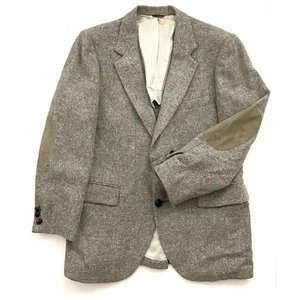 Chaqueta deportiva HARRIS TWEED DE COLECCIÓN para hombre *gris/marrón*forrada*100 % lana escocesa*personalizada - Imagen 1 de 11