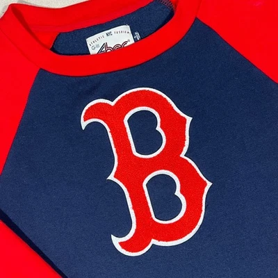 G-III 4Her by Carl Banks Mujer Boston Red Sox Túnica Raglán Crew Sudadera Talla S Foto 1 de 4