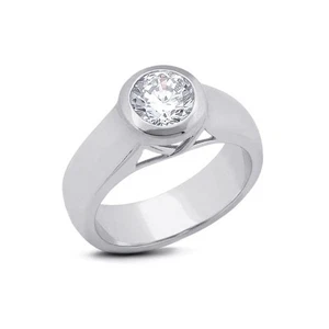 1/4ct H VS2 Round Natural Certified Diamond 14k  Halo Solitaire Engagement Ring - Picture 1 of 6