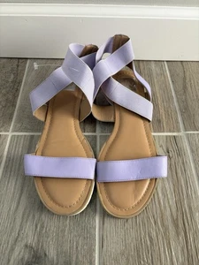 Dolce Vita lila Damen-Sandalen Größe 9 neu gekreuzte Knöchelriemen Slipper - Bild 1 von 6