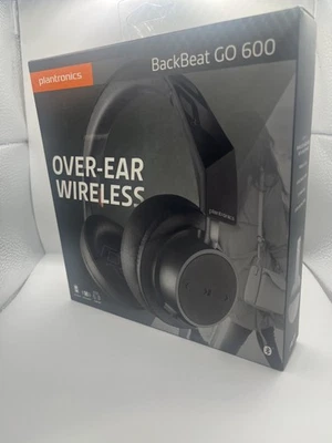 Plantronics BackBeat GO 600 Headphones Wireless Bluetooth Over Ear Black - Image 1 of 4