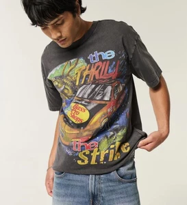 Hollister HERREN BOXY NASCAR BASS PRO SHOPS GRAFIK SCHWARZ T-SHIRT XXL NEU MIT ETIKETT - Bild 1 von 6