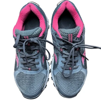 Saucony Raptor TR Shoes Womens Size 8.5 Gray Pink Trail Running Grip S15427-5 - Image 1 of 4