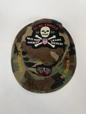 Polo Ralph Lauren Camuflaje Boonie Cubo Sombrero Gorra Pesca Militar Talla S/M Foto 1 de 4