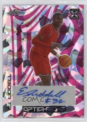 2022-23 Leaf Optichrome Pink Crystals /6 EJ Liddell #BA-EJL Rookie Auto RC - Image 1 of 2