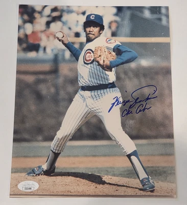 FERGIE JENKINS Signed 8x10 Photo-HALL OF FAME-CHICAGO CUBS-JSA - Image 1 of 4