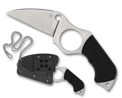 Spyderco Knives Swick 5 Fixed Blade Knife FB14P5 Serrated LC200N Steel Black G10 - Image 1 of 4