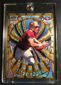 RARE 1997 STEVE YOUNG PACIFIC REVOLUTION COPPER FOIL #132 FORTY NINERS HOF - Picture 1 of 2
