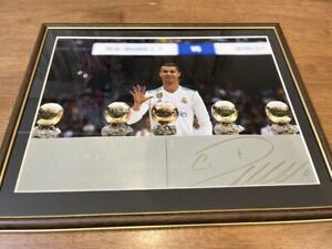 Cristiano Ronaldo Real Madrid Autograph Photo Certificate A1sport Memorabilia