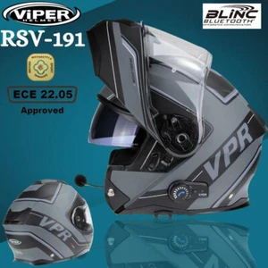Motorrad Modularhelm mit Blinc Bluetooth Helm Motorradhelm Klapphelm Tourenhelm - Bild 1 von 8