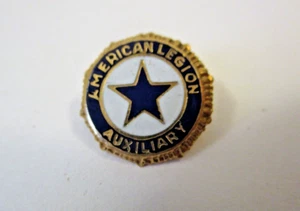 Vintage 14K Gold American Legion Auxiliary Lapel Pin Enamel Finish - Picture 1 of 4