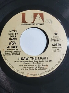 Nitty Gritty Dirt Band w/ Roy Acuff - I Saw the Light & Precious Jewel - VG F118 - Picture 1 of 1