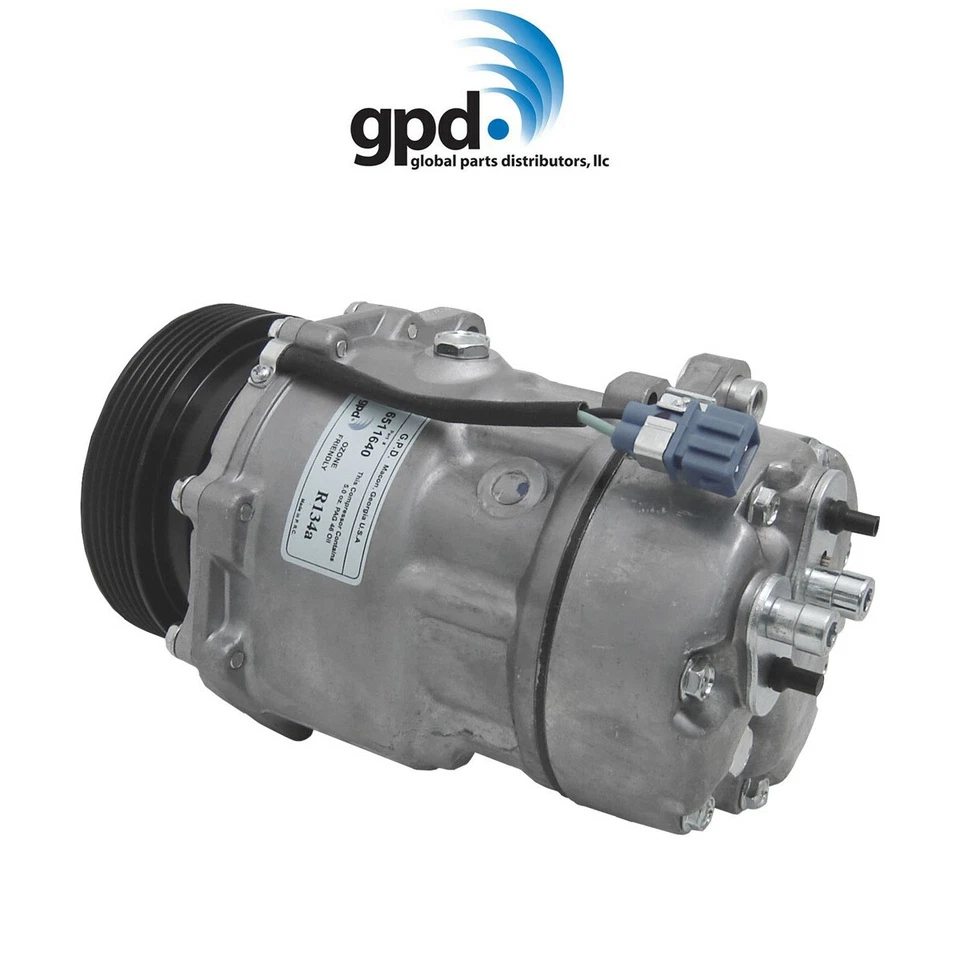 GPD 空调压缩机 6511640 适用于 1998 - 2006 年大众捷达甲壳虫高尔夫奥迪 TT — 第 1/1 张图片