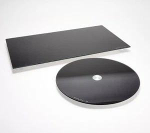 Bandeja de encimera de vidrio templado Henning Lee y juego Lazy Susan - Imagen 1 de 8