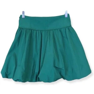 NWT Kate Spade Saturday Green Cumberbund Bubble Skirt [size 4] - Picture 1 of 8