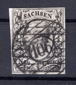 Sachsen Número De Registro 106 Treuen A 8 Gest. (BA2658) - Imagen 1 de 1