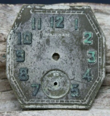 WALTHAM METAL MILITAR TRINCHERA ART DECO RELOJ PULSERA ESFERA 26.4x27.5mm (J2H) Foto 1 de 2