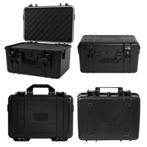 Waterproof Protective Hard Carry Case Camera Travel Equipment Storage Box Black - Picture 1 of 10