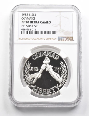 PF70 UCAM 1988-S Seoul Olympiad Commem Silver Dollar Prestige Set NGC *9846 Cover