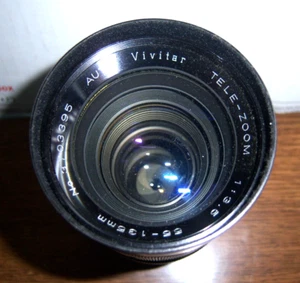 auto vivitar tele-zoom 1:3.5 55-135mm no.3703395 w/leather case - Picture 1 of 6