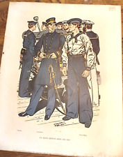 Official U. S. Navy 1862-1863 Historical Uniforms Poster