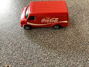 VINTAGE CORGI JUNIORS CHEVROLET VAN COCA-COLA COKE *RED* BRITAIN USED exc condit - Imagen 1 de 6