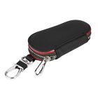 Auto Auto PU Leather Zipper Key Case Holder Storage Bag Cover Black