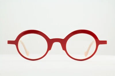 Raro Auténtico Anne et Valentin ARTY 1246 40mm Rojo Melocotón Marcos Gafas Francia Foto 1 de 4