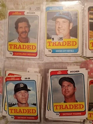 1974 Topps Traded Baseball Singles-You Pick From List-Fair Condition - Image 1 of 4