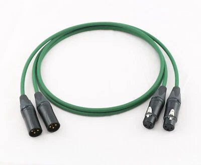 SOMMERCABLE ALBEDO 1 Paar NF Phonokabel XLR Kabel SC-Albedo, 2 x 0,20 mm² Neutrik XX Serie schwarz