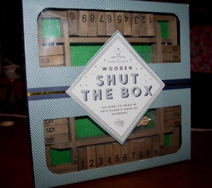 Wooden Shut the Box - The Institute of Games & Puzzles - Professor Puzzle 2021 - Picture 1 of 5