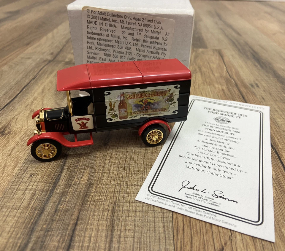 Matchbox Collectibles Moyy Yvt03-m Budweiser 1926 Ford TT Truck 1 50
