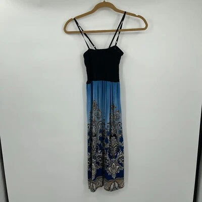 Vestido para mujer Cristina Love pequeño elástico calado cachemir negro correas de espagueti Foto 1 de 4