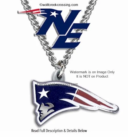 NEW ENGLAND PATRIOTS NECKLACE NFL FOOTBALL STAINLESS STEEL CHAIN FREE SHIP CB' Cover