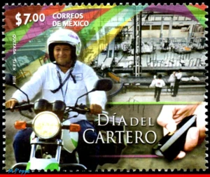 2903 MEXICO 2014 POSTMAN'S DAY, POST, MOTORCYCLE, MOTORBIKE, MNH - Picture 1 of 2
