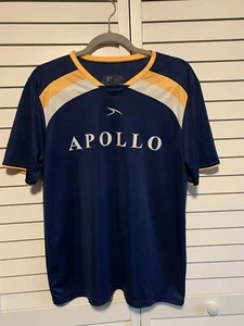 Apollo Jersey Shirt Unisex Adult Medium #18 Soccer Cycling Blue Yellow White - Picture 1 of 6