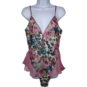 Victoria's Secret Gold Label Sheer Floral Lingerie Teddy NWT Vintage 80s 90s - Picture 1 of 9
