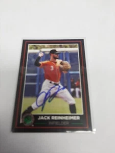 Tarjeta autografiada en persona de los Orioles de Baltimore Norfolk Tide 2019 de Jack Reinheimer - Imagen 1 de 2