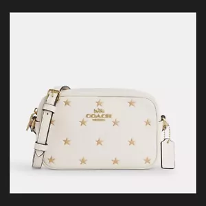 COACH Mini Jamie Camera Bag w/Star Print in Gold/Chalk - New with Tags - Picture 1 of 4