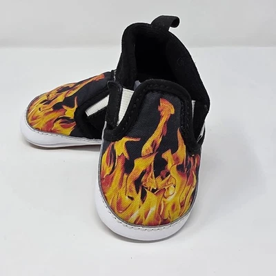 Vans Niños Asher Infantil Suela Suave Negro Llama Zapatos Tenis Talla 3 Rocker Punk Foto 1 de 4