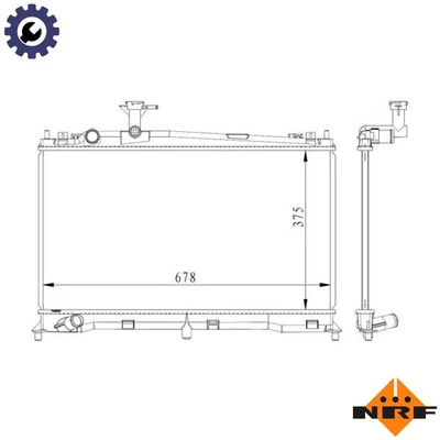 RADIATOR ENGINE COOLING 53411 FOR L8-VE/DE 1.8L LF17/LF18/LF-DE 2.0L 4cyl - Image 1 of 4