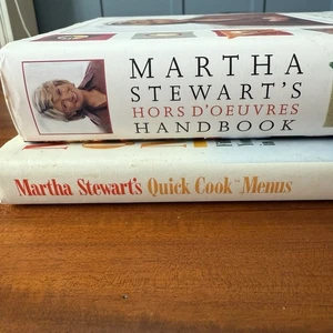 Menge 2 Martha Stewart Vintage Schnellkochmenüs + Hors D’Oeuvres Handbuch Koch - Bild 1 von 17