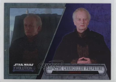 2016 Topps Star Wars Evolution Purple Lightsaber Emperor Palpatine #47 04iz - Image 1 of 3