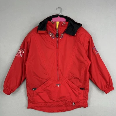 Chaqueta Obermeyer Mujer Pequeña Roja Alpina Bordada Esquí Nieve Montaña Retro Años 90 Foto 1 de 4