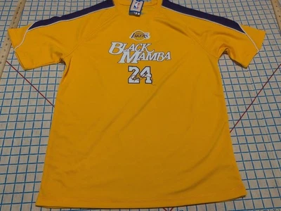 NEW Kobe Bryant “Black Mamba #24” Los Angeles Lakers T Shirt  Majestic Large ~4 - Image 1 of 4